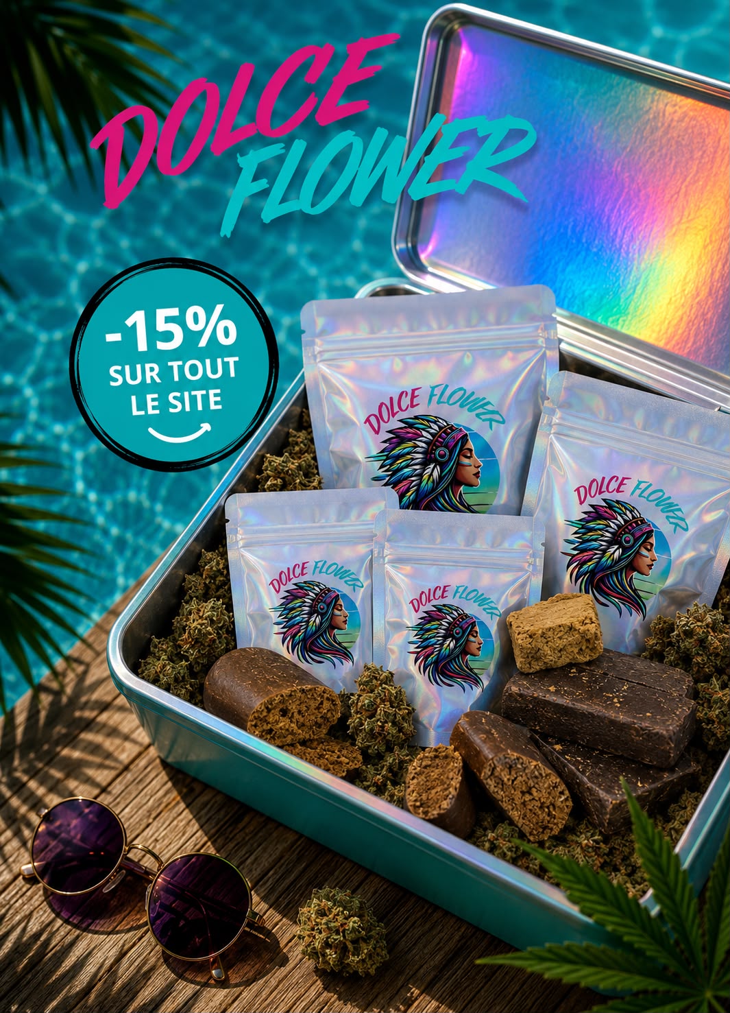 CBD Dolce flower banniere
